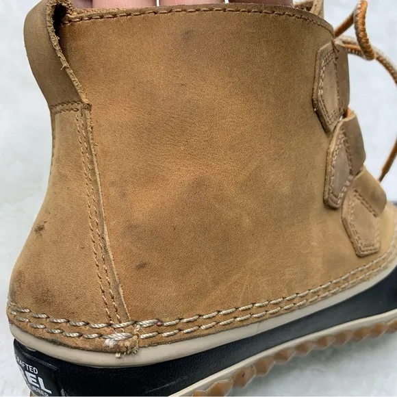 Sorel 2133 Women’s Brown Leather Duck Boots Size 6.5