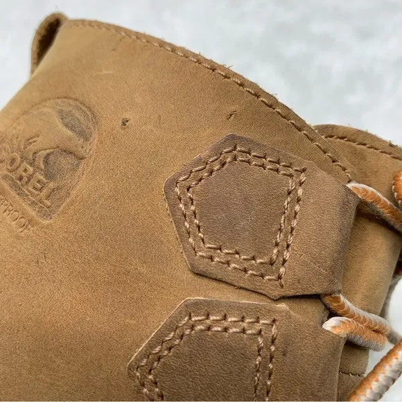 Sorel 2133 Women’s Brown Leather Duck Boots Size 6.5