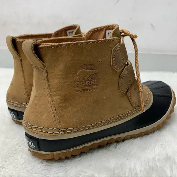 Sorel 2133 Women’s Brown Leather Duck Boots Size 6.5