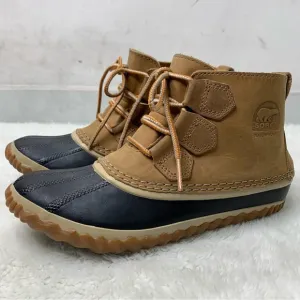 Sorel 2133 Women’s Brown Leather Duck Boots Size 6.5