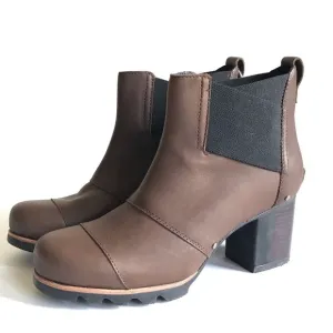 Sorel Addington Chelsea Waterproof Chunky Lugged Block Heel Boots Sz 10.5