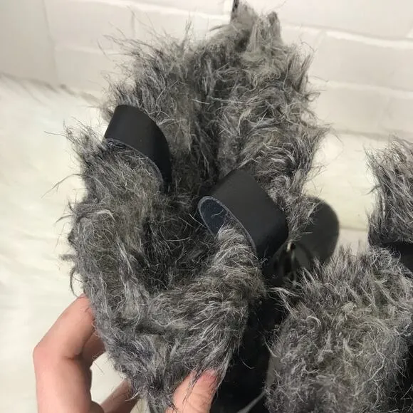 {Sorel} Black Winter Faux Fur Boots