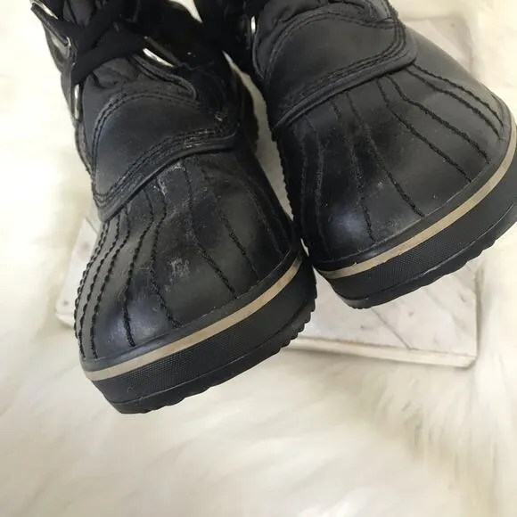{Sorel} Black Winter Faux Fur Boots