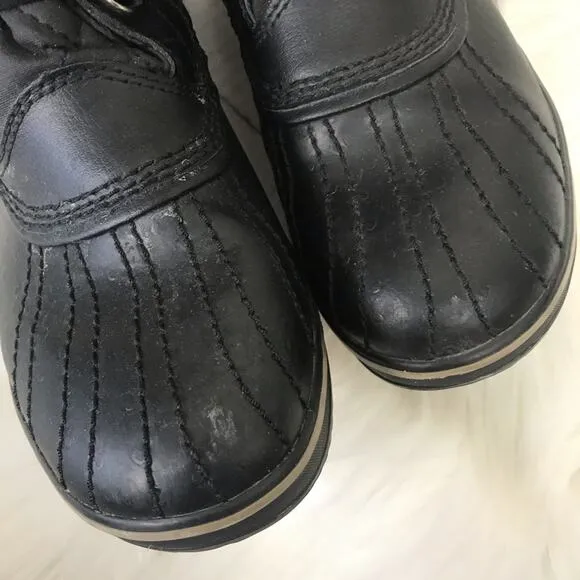 {Sorel} Black Winter Faux Fur Boots