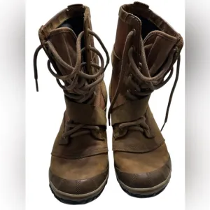 Sorel Boots Womens Seven 7 Lace Autumn BronzeMidCalf Buckle Waterproof B4