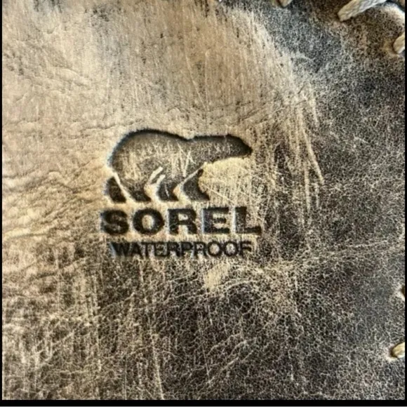 Sorel Cate The Great Grey Boots Sz 8 Faux Fur Calf Height Lace Up NL1642-221