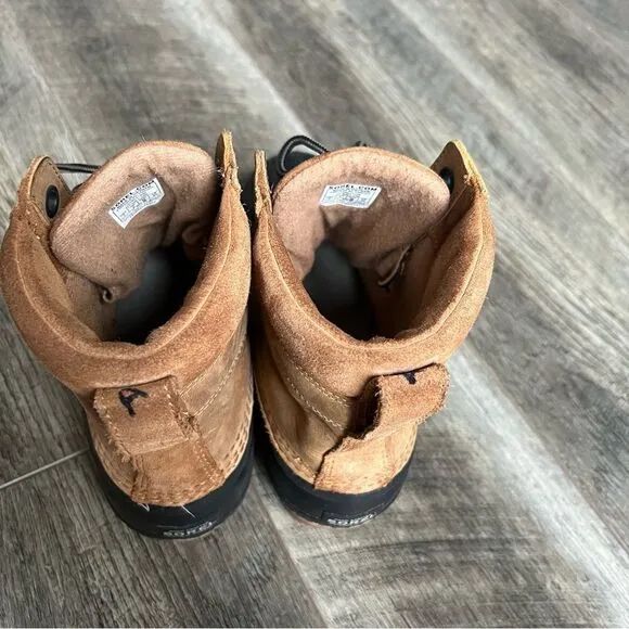 Sorel Cheyenne II Brown Leather Waterproof Duck Boots Men’s 7