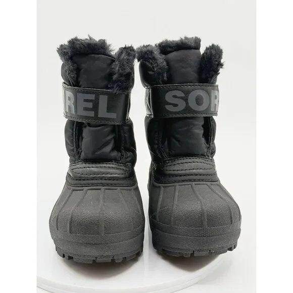 SOREL Childrens Snow Commander Boots Size Baby 9‎ Baby Black NEW IN BOX