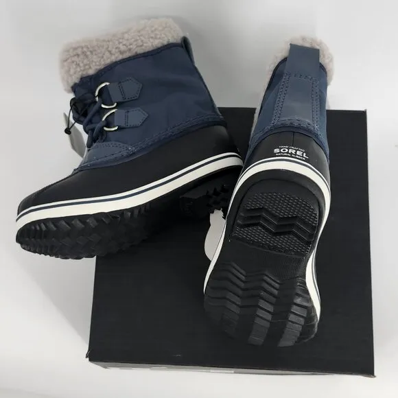 Sorel Children's Yoot Pac Nylon Winter Boots Uniform Blue/Black Size 12 NWB