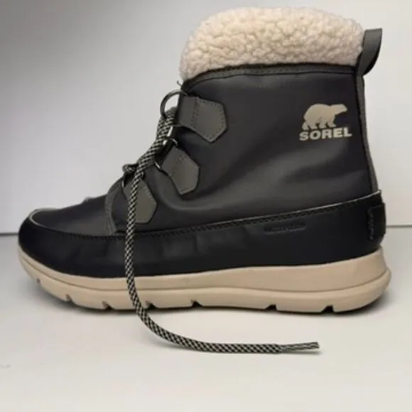 SOREL Explorer Carnival Waterproof Boot with Faux Fur Collar