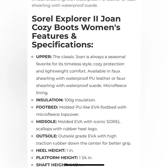 SOREL Explorer II Joan Cozy NIB Size 8 Fall Winter Boots Ancient Fossil Sea Salt