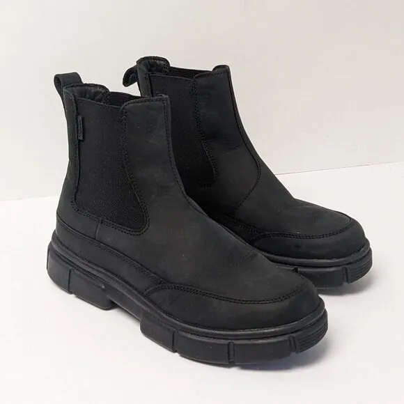 Sorel Explorer STRT Chelsea Boots, Black Leather, Women's 9.5