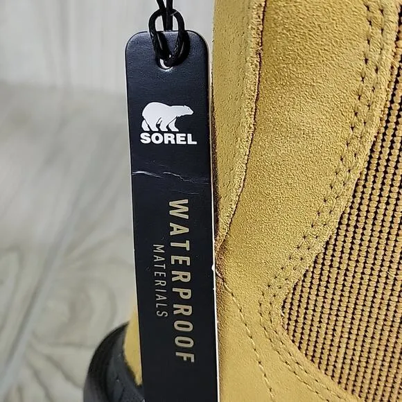 Sorel Hi-Line Heel Chelsea Waterproof Suede Boots Womens Size 8 NEW