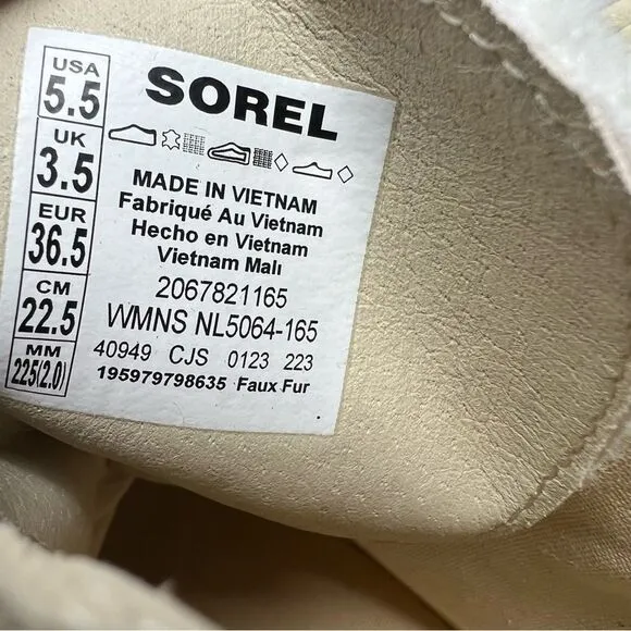 Sorel Joan Fur Lace Boots