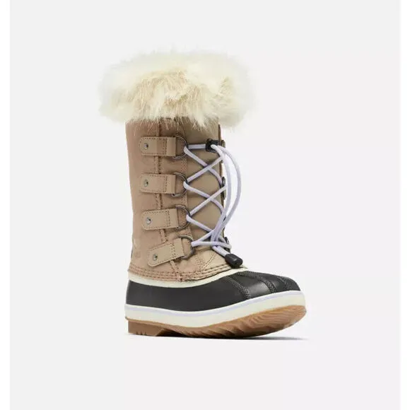 Sorel Joan of Arctic Kids US 7 Beige Suede Waterproof Winter Boots NY1966-264