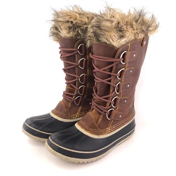 Sorel Joan of Arctic Premium Leather Winter Snow Boots 10