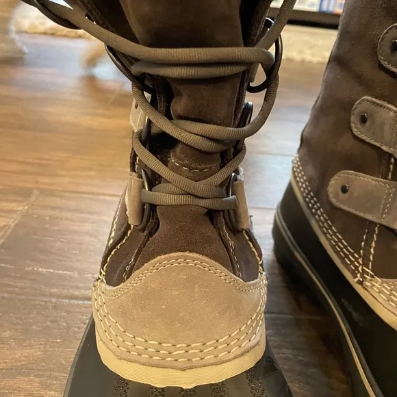 SOREL Joan of Arctic Suede Faux Fur Waterproof Boot Brown Womens 10 NEW no box