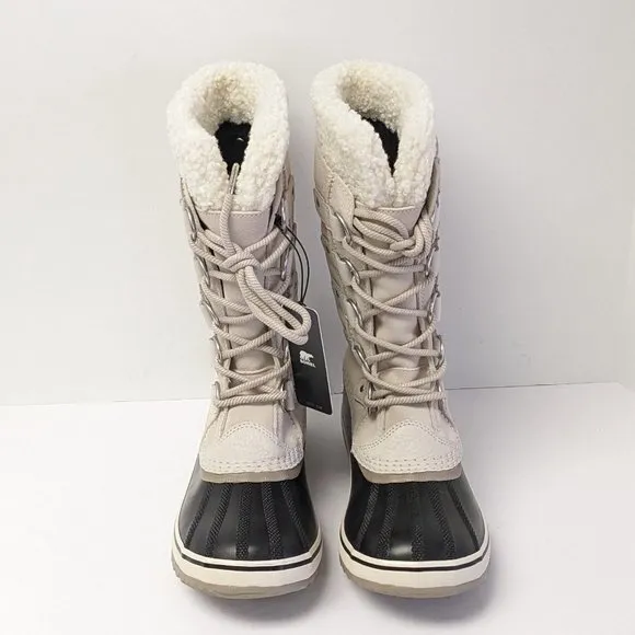 Sorel Joan of Arctic Waterproof Winter Boots, Light Grey Leather, Women's 9.5 M