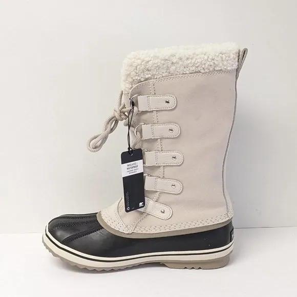 Sorel Joan of Arctic Waterproof Winter Boots, Light Grey Leather, Women's 9.5 M