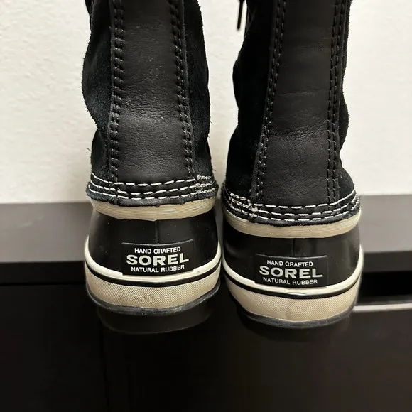 Sorel Joan of Arctic Women's Snow Boots - Black, Faux Fur Size 8‎ US