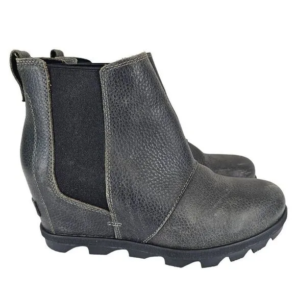 Sorel Joan of Arctic II Hidden Wedge Ankle Boots Gray 9