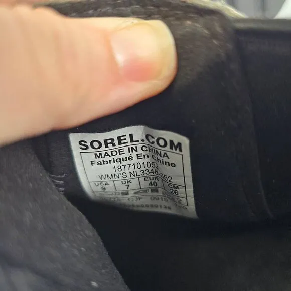 Sorel Joan of Arctic II Hidden Wedge Ankle Boots Gray 9