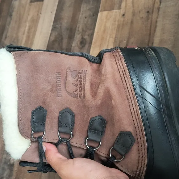 Sorel Kaufman Bighorn Insulated Winter Snow Boots Sz 10 Men