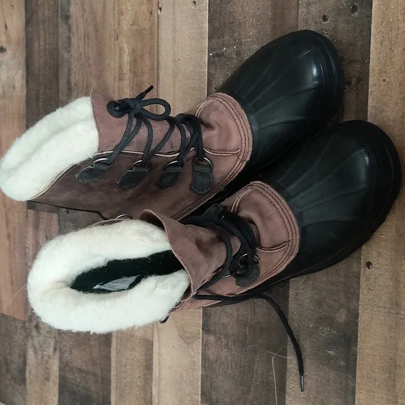 Sorel Kaufman Bighorn Insulated Winter Snow Boots Sz 10 Men