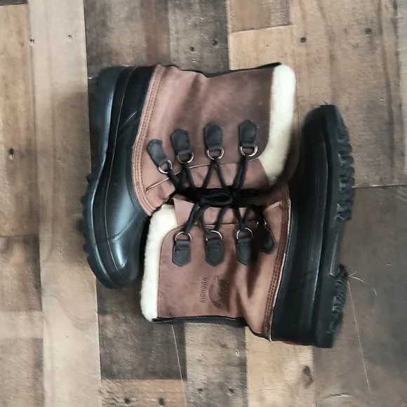 Sorel Kaufman Bighorn Insulated Winter Snow Boots Sz 10 Men