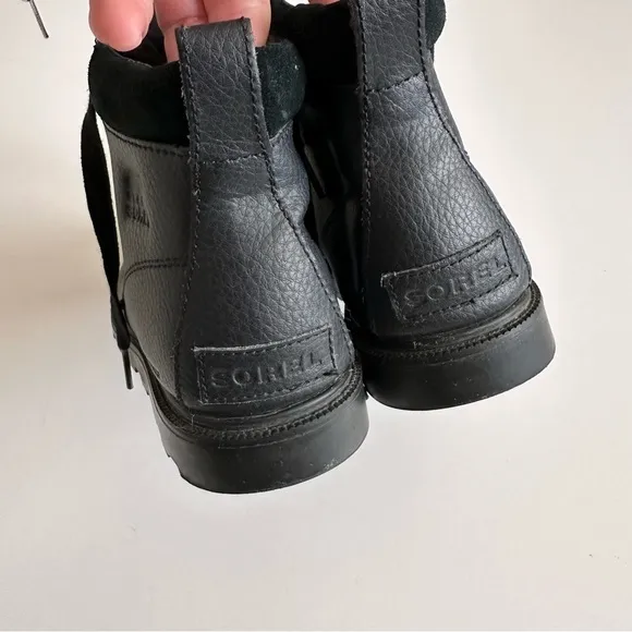 SOREL Madson Black Waterproof Boots Size 4
