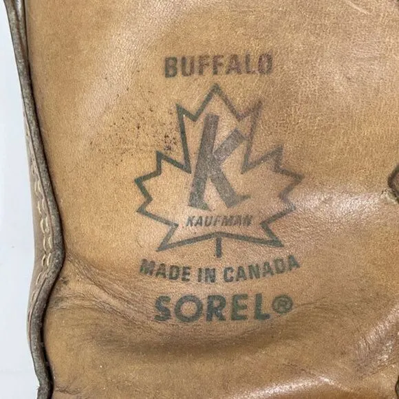 Sorel Men's Buffalo Kaufman Insulated Wool Lined Snow Duck Boots Size 8