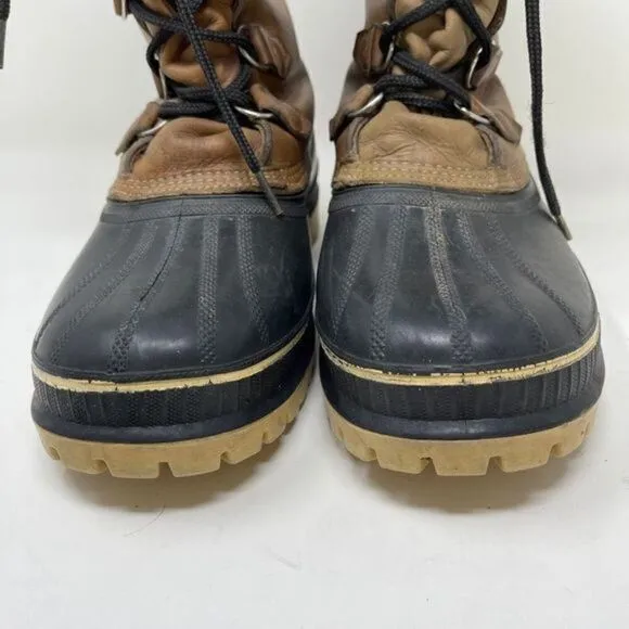 Sorel Men's Buffalo Kaufman Insulated Wool Lined Snow Duck Boots Size 8