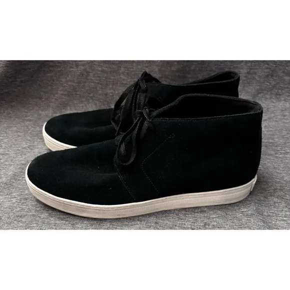 Sorel Mens C-Street Chukka WP boots Black, Sea Salt Suede Leather Size 12 M