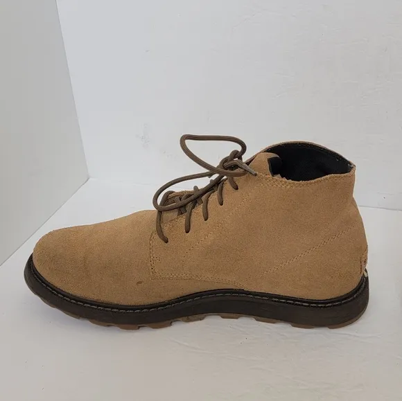 SOREL Men's Fulton Waterproof Boots  Color Light Tan Suede Size 10.5
