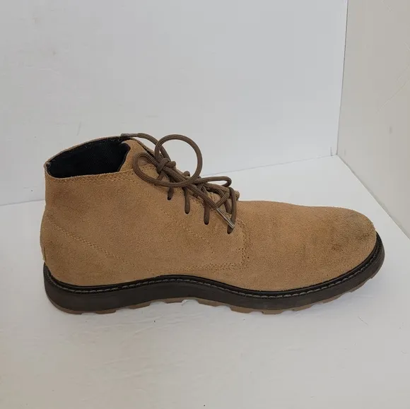 SOREL Men's Fulton Waterproof Boots  Color Light Tan Suede Size 10.5