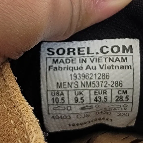 SOREL Men's Fulton Waterproof Boots  Color Light Tan Suede Size 10.5