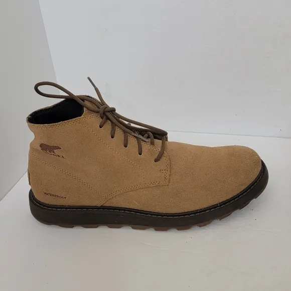 SOREL Men's Fulton Waterproof Boots  Color Light Tan Suede Size 10.5