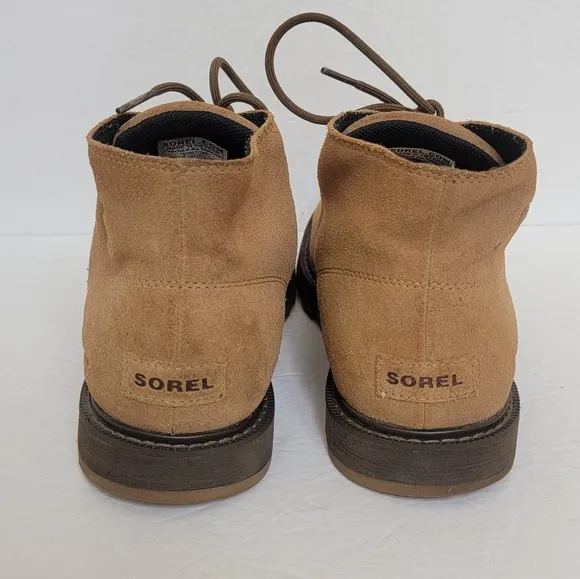 SOREL Men's Fulton Waterproof Boots  Color Light Tan Suede Size 10.5