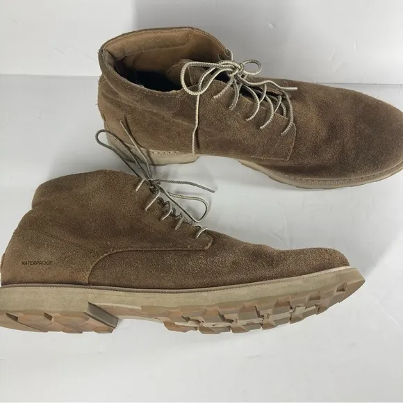SOREL Men's Madson Chukka waterproof suede boots Mens 14 Tan Lace Up