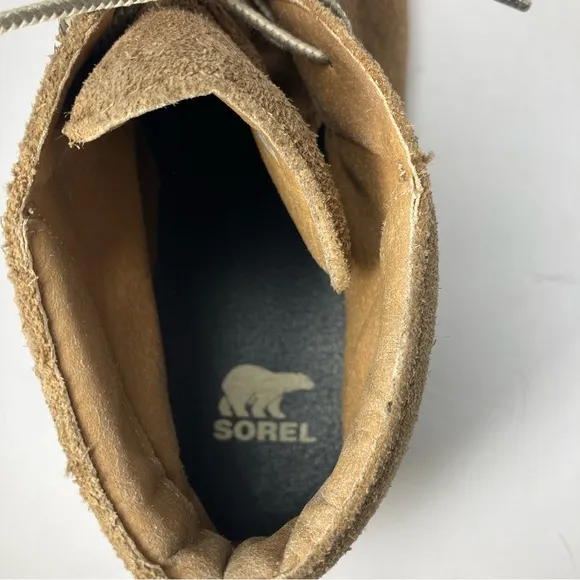 SOREL Men's Madson Chukka waterproof suede boots Mens 14 Tan Lace Up