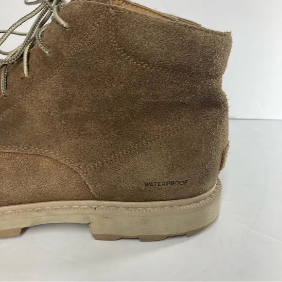 SOREL Men's Madson Chukka waterproof suede boots Mens 14 Tan Lace Up