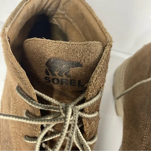 SOREL Men's Madson Chukka waterproof suede boots Mens 14 Tan Lace Up