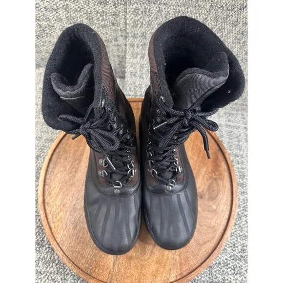 Sorel Mens NM1875-908 Waterproof Winter Boots Size 10 Black &amp; Brown