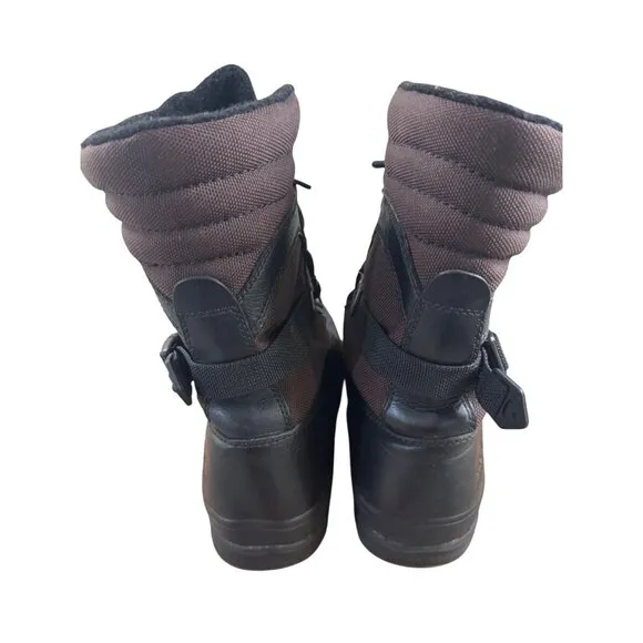 Sorel Mens NM1875-908 Waterproof Winter Boots Size 10 Black &amp; Brown