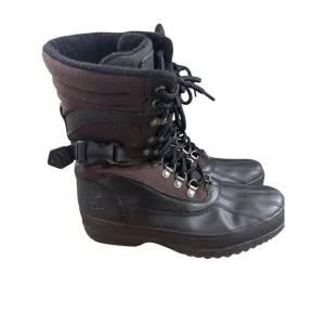 Sorel Mens NM1875-908 Waterproof Winter Boots Size 10 Black &amp; Brown