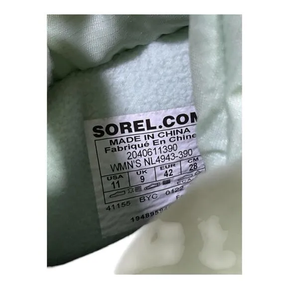 Sorel Out N About Puffy Zip Platform Waterproof Sneaker Boot NWOB Women size 11