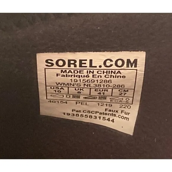 SOREL Slimpack III Lace Boot Waterproof Women's 10 EU 41 Tan/Black Worn Once!