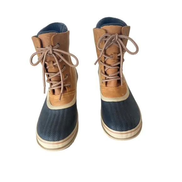 SOREL Slimpack III Lace Boot Waterproof Women's 10 EU 41 Tan/Black Worn Once!