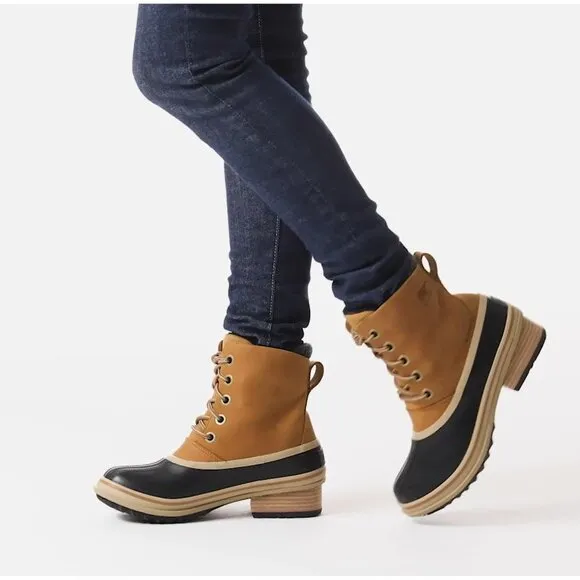 SOREL Slimpack III Lace Boot Waterproof Women's 10 EU 41 Tan/Black Worn Once!