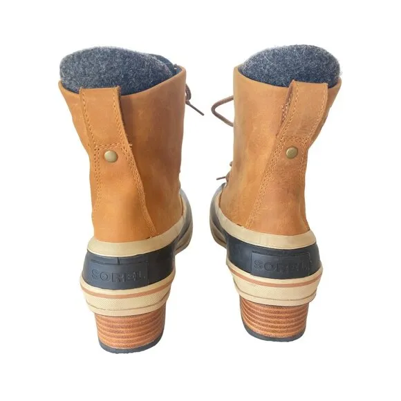 SOREL Slimpack III Lace Boot Waterproof Women's 10 EU 41 Tan/Black Worn Once!